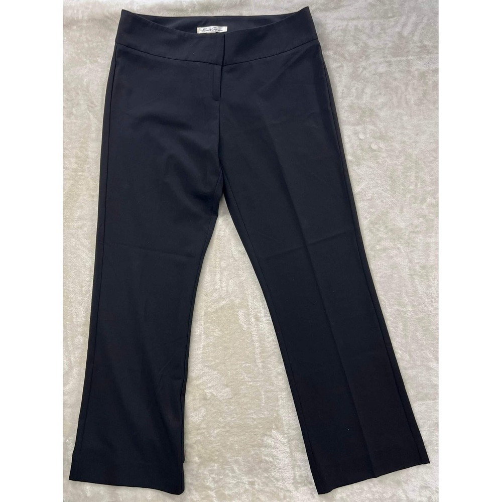 EUC Kenneth Cole New York Womens Black Dress Pants Size 10 Short Trouser